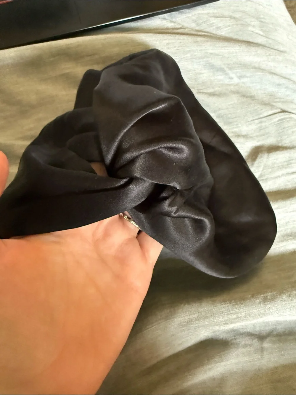Silky Black Women's Turban Headwrap